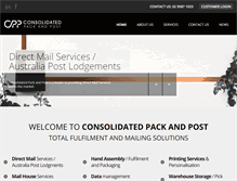 Tablet Screenshot of consolidatedpack.com.au